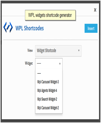 Widget Shortcode